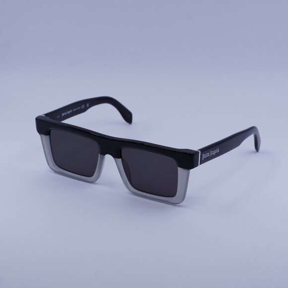 Palm Angels PERI109 NAPA 0907 Sunglasses Black/Grey Square Frame, Grey Lenses - Picture 1 of 9